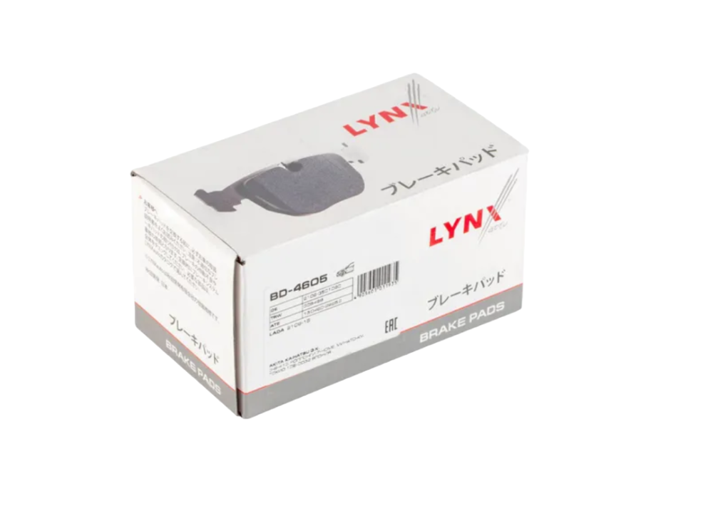 Колодки "LYNXauto" тормозные дисковые передние 2108 BD-4605