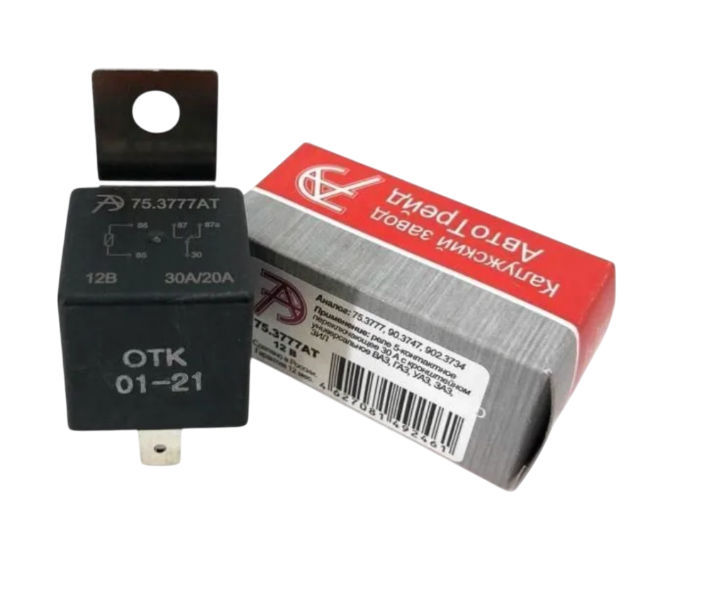 Реле стартера 2108, ГАЗ-3110 5-ти конт. универсальное 30А АвтоТрейд 75.3777-01АТ 12В