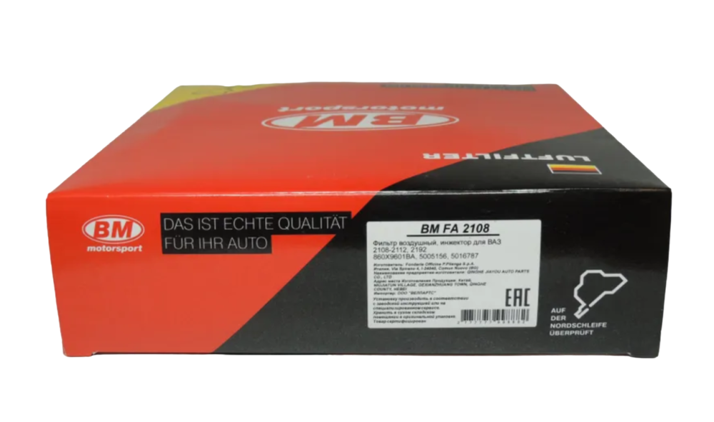 Фильтр воздушный ВАЗ 2110 инж. BM с сеткой fa2108
