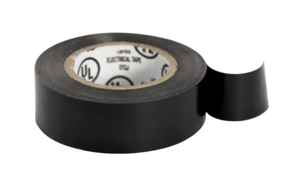 Изолента 18 мм*18.3 м*0.17 мм ABRO черная термостойкая