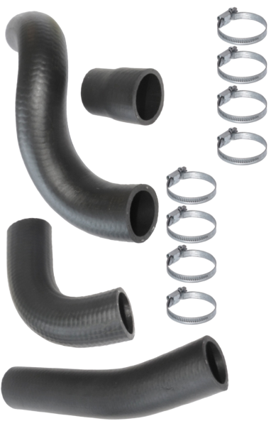 ПАТРУБКИ РАДИАТОРА "ROSTECO" ВАЗ 21073 ИНЖЕКТОР 4 ШТ. С ХОМУТАМИ 20161