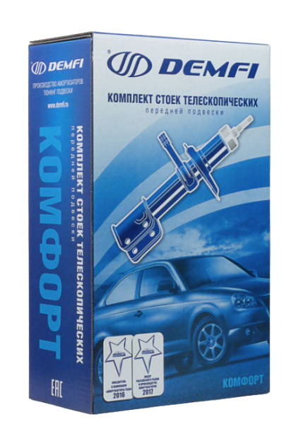 Стойка передней подвески 2110 2 шт. DEMFI Комфорт газ