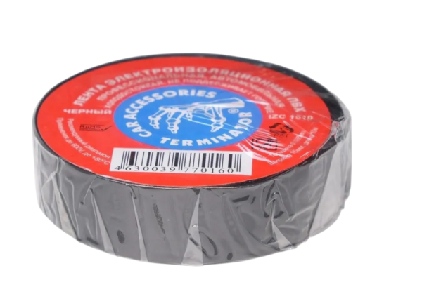 Изолента 15 мм х 10 м TERMINATOR черный морозоустойчивая