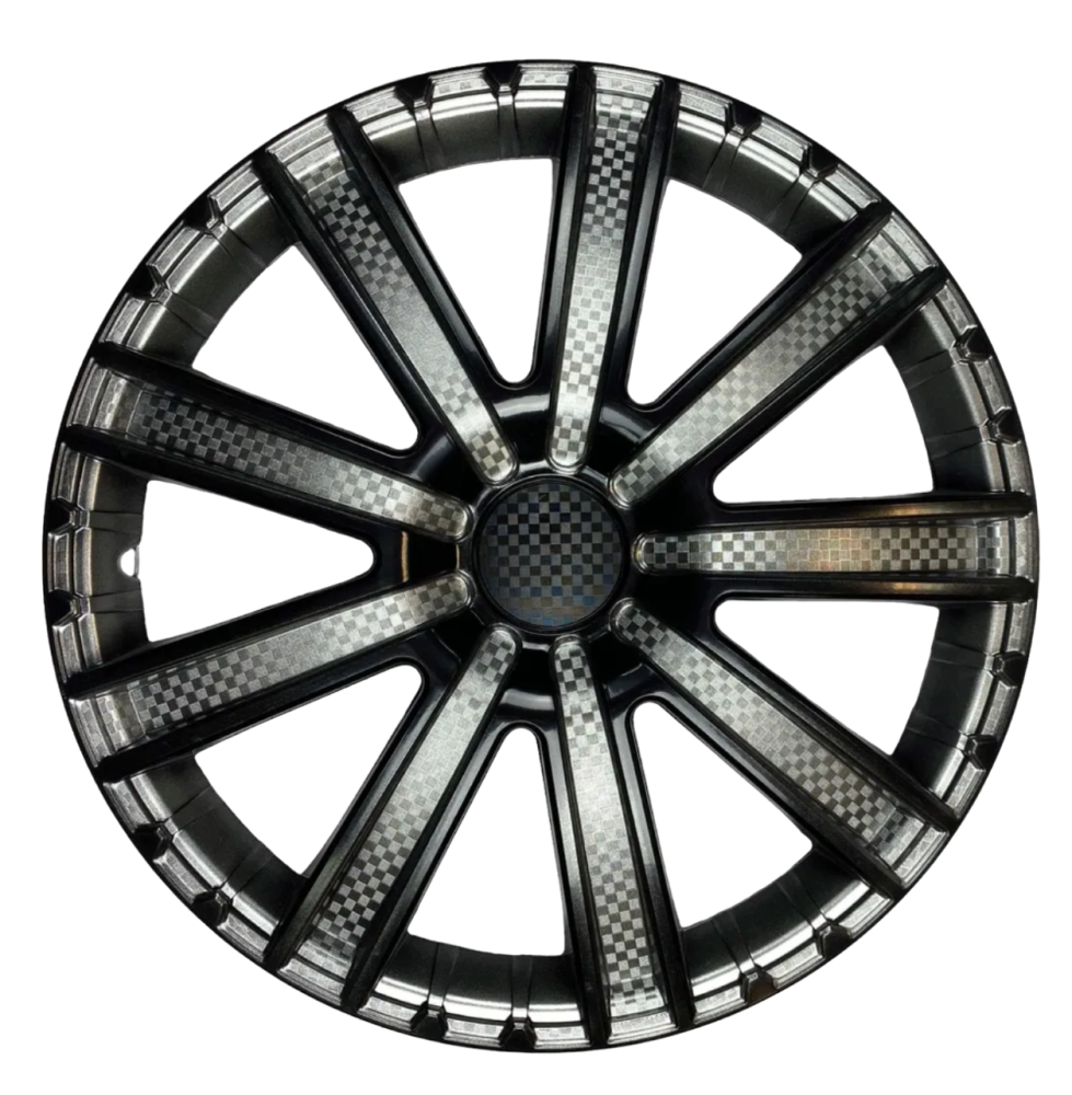 Колпаки колесные декоративные R14 Super Black STAR Круиз 4 шт.