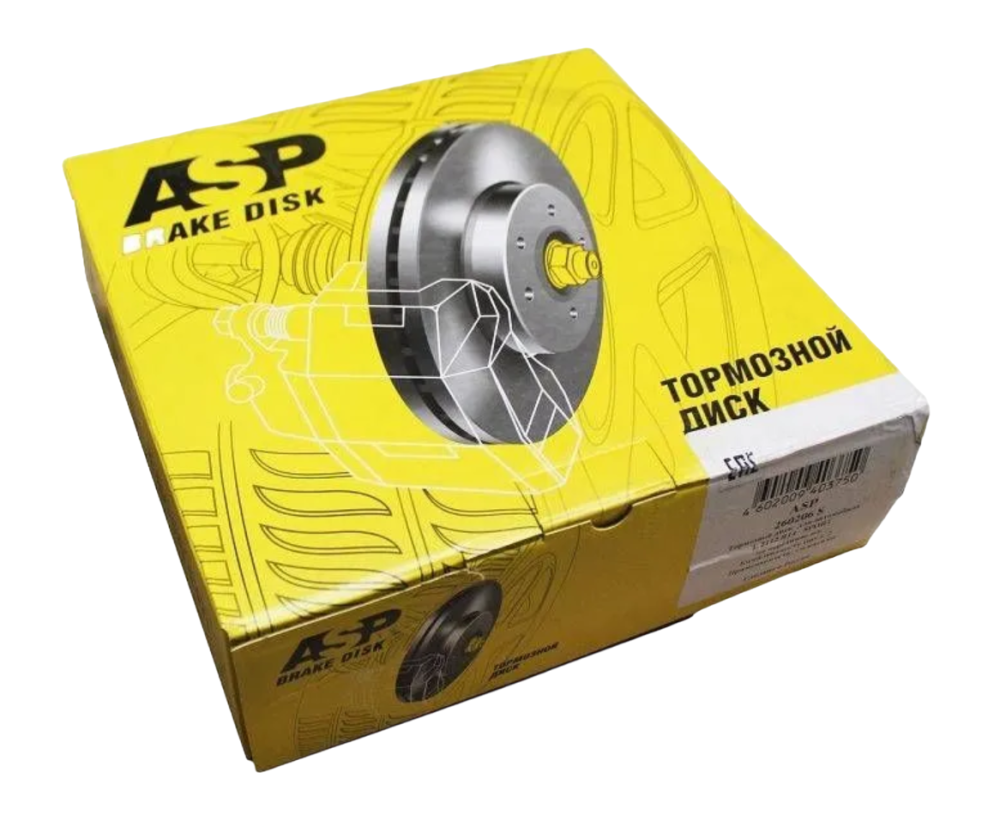 Диск тормозной "ASP" PEUGEOT 206,207,208,307 перед. вент. 420201