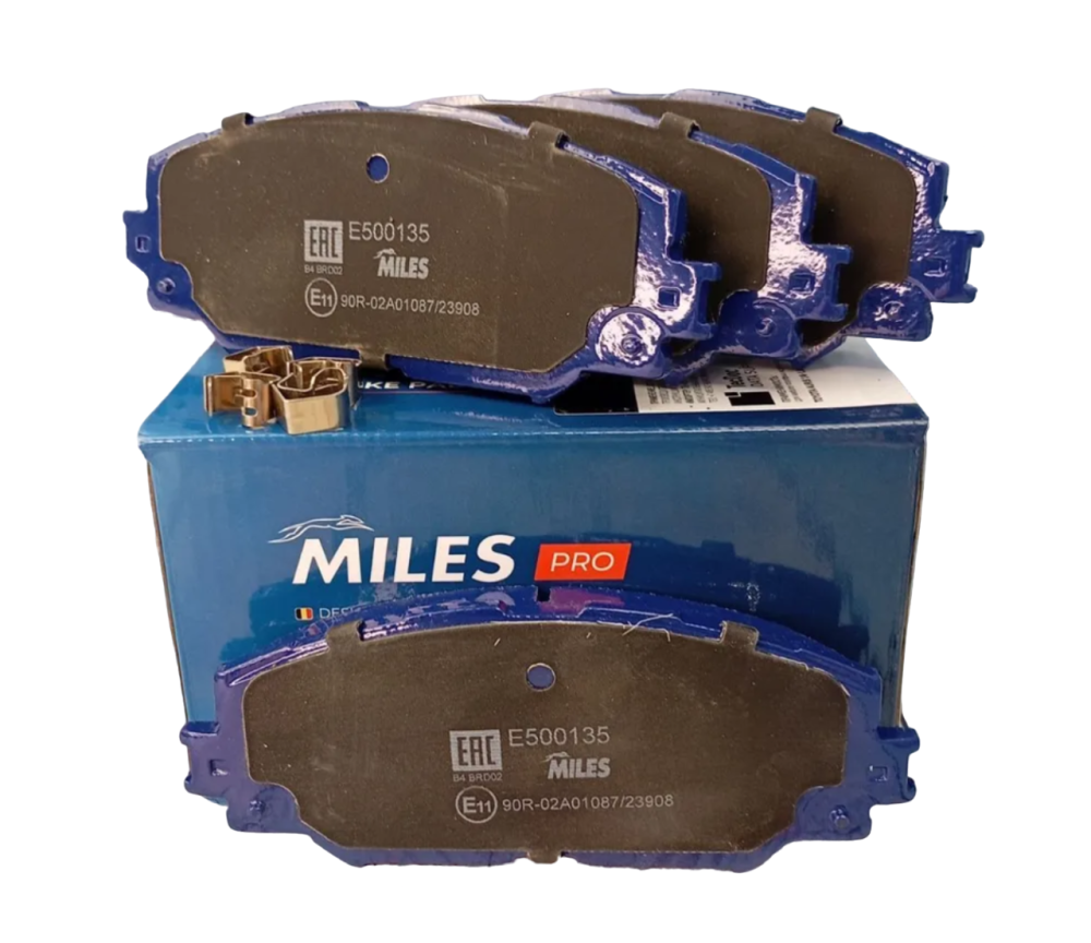 Колодки тормозные "MILES" передние  TOYOTA AURIS 1.4-1.6 07-/COROLLA 1.4 07-/RAV 4 06- E500135