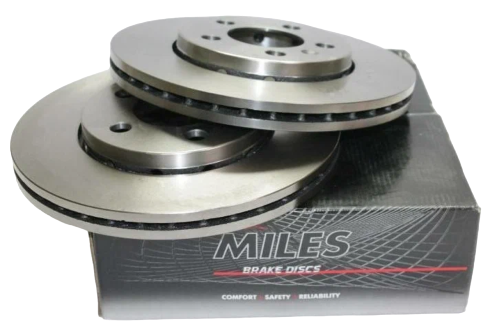 Диск тормозной "MILES" передний TOYOTA CAMRY (V30) 2.4/3.0 01-06 (TRW DF4204) K000371