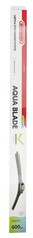 Щетка стеклоочистителя бескаркасная Skyway стандарт 24"/600 мм 9 адаптеров