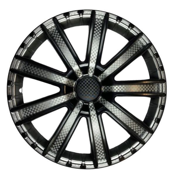 Колпаки колесные декоративные R14 Super Black STAR Круиз 4 шт.