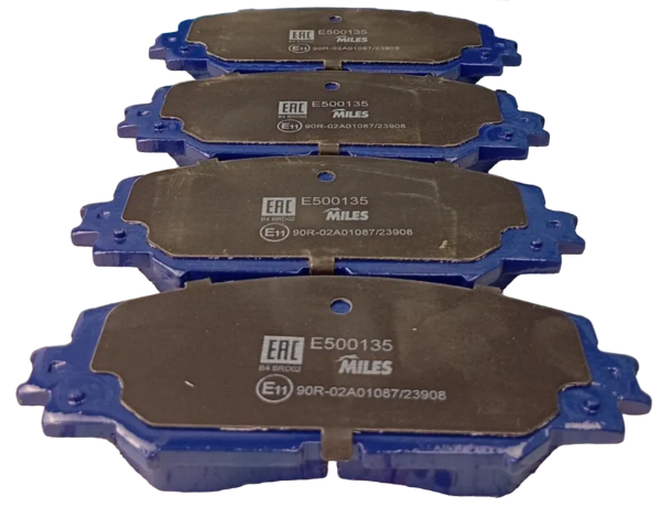 Колодки тормозные "MILES" передние  TOYOTA AURIS 1.4-1.6 07-/COROLLA 1.4 07-/RAV 4 06- E500135