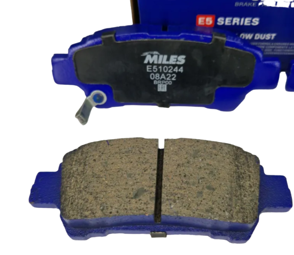 Колодки тормозные "MILES" задние TOYOTA AVENSIS VERSO 2.0 01-/PREVIA 2.0-2.4 E510244