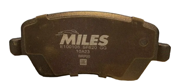 Колодки тормозные "MILES" передние  (LADA VESTA / RENAULT DUSTER / NISSAN NOTE E100108