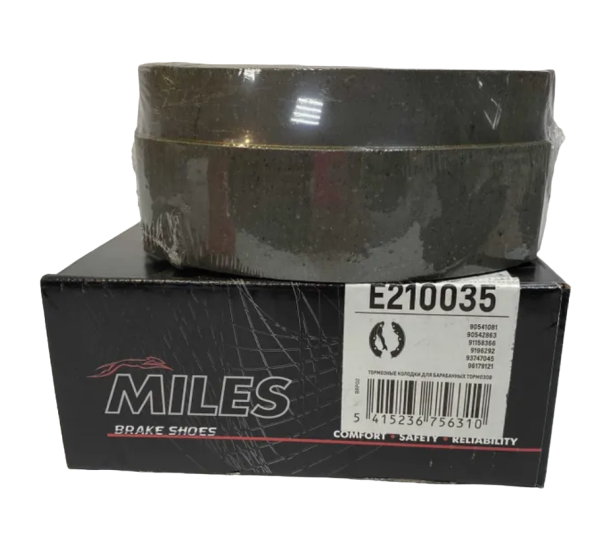 Колодки "MILES" барабанные CHEVROLET LACETTI (J200), LANOS, DAEWOO NEXIA E210035