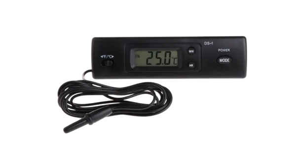 Термометр внутр./наруж. AIRLINE черный, с выносным датчиком